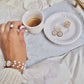 3 piece cameo pearl set, handmade jewelry, bridal gift, bridal jewelry, handmade gift, personalised jewelry, made in Italy, waterproof, mom