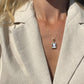 Square classic cameo necklace
