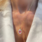 Fleur de Lis cameo necklace - red agate