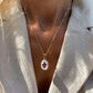 Fleur de Lis cameo necklace - red agate