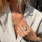 Square cameo ring