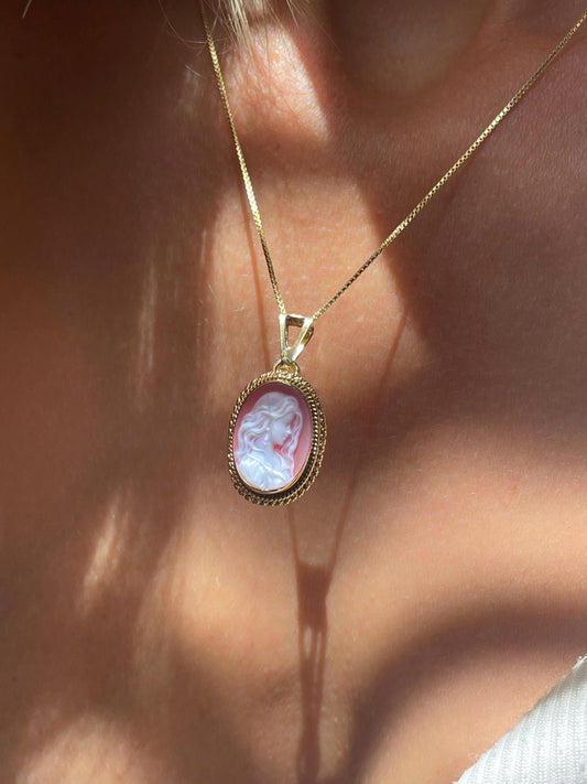 Lady cameo necklace - AnnieMae