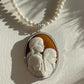 Custom Family Portrait Cameo Necklace, Handcrafted Italian Seashell Jewelry