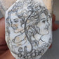 Custom Family Portrait Cameo Necklace, Handcrafted Italian Seashell Jewelry