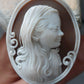 Personalized Portrait Cameo Necklace, Handmade Shell Jewelry, Made in Italy