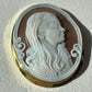 Personalized Portrait Cameo Necklace, Handmade Shell Jewelry, Made in Italy