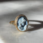 Mother & Child cameo ring, Blue cameo, adjustable ring, 18kt gold ring, gift for mom, ITALY, Jesus and Mary, baby Jesus ring, virgin Mary
