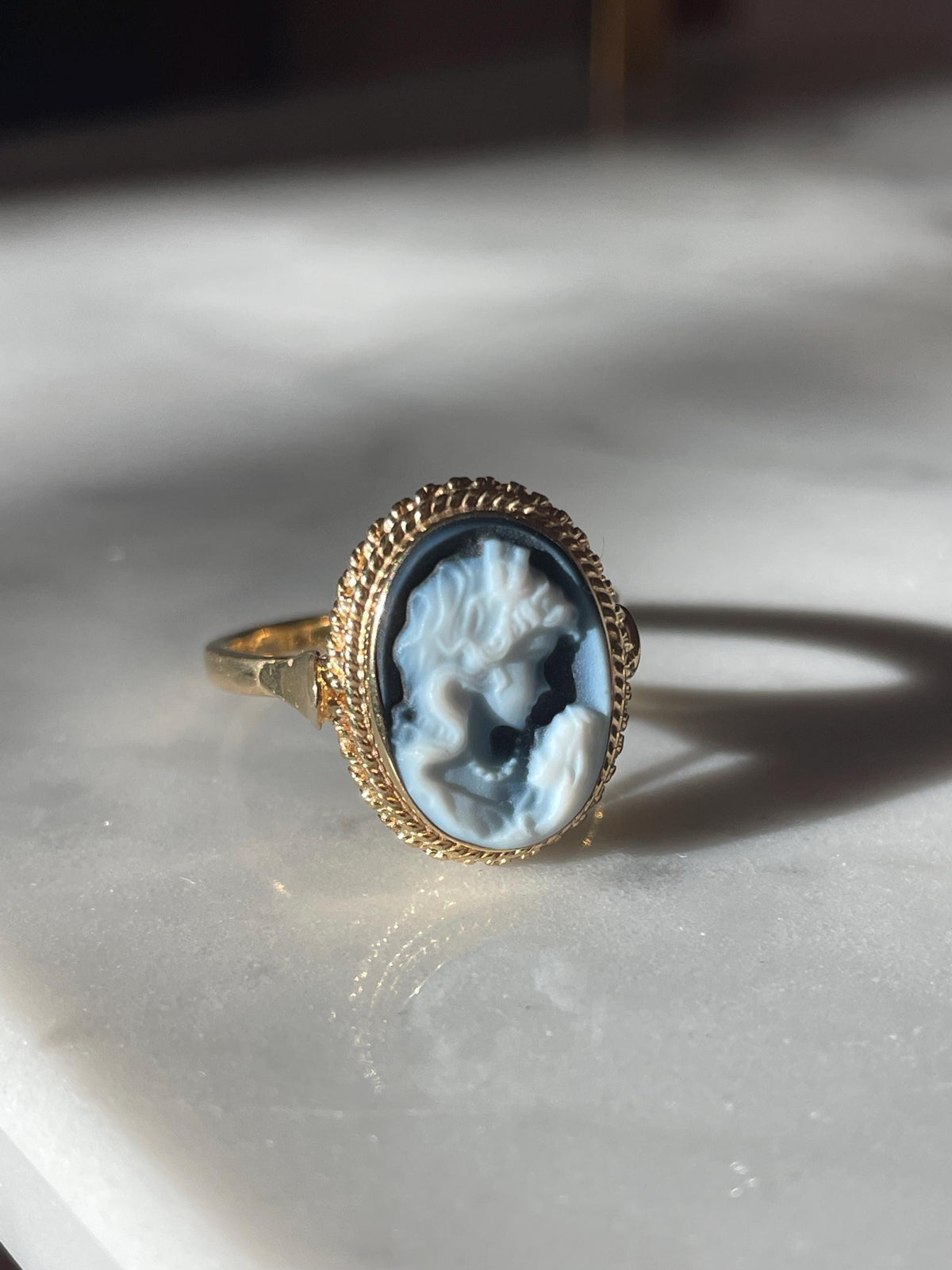 Mother & Child cameo ring