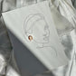 Handcrafted Square Cameo Earrings