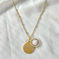 MAMMA necklace, Dainty cameo necklace, 18k gold necklace, waterproof golden necklace, made in Italy, free shipping, gift for mother, mom