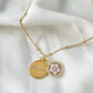 MAMMA necklace, Dainty cameo necklace, 18k gold necklace, waterproof golden necklace, made in Italy, free shipping, gift for mother, mom