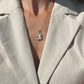 Square classic cameo necklace