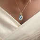Mother & Child blue cameo necklace, 18k gold, silver sterling, made in Italy, gift for her, Virgin Mary, cameo necklace, jesus necklace, mom