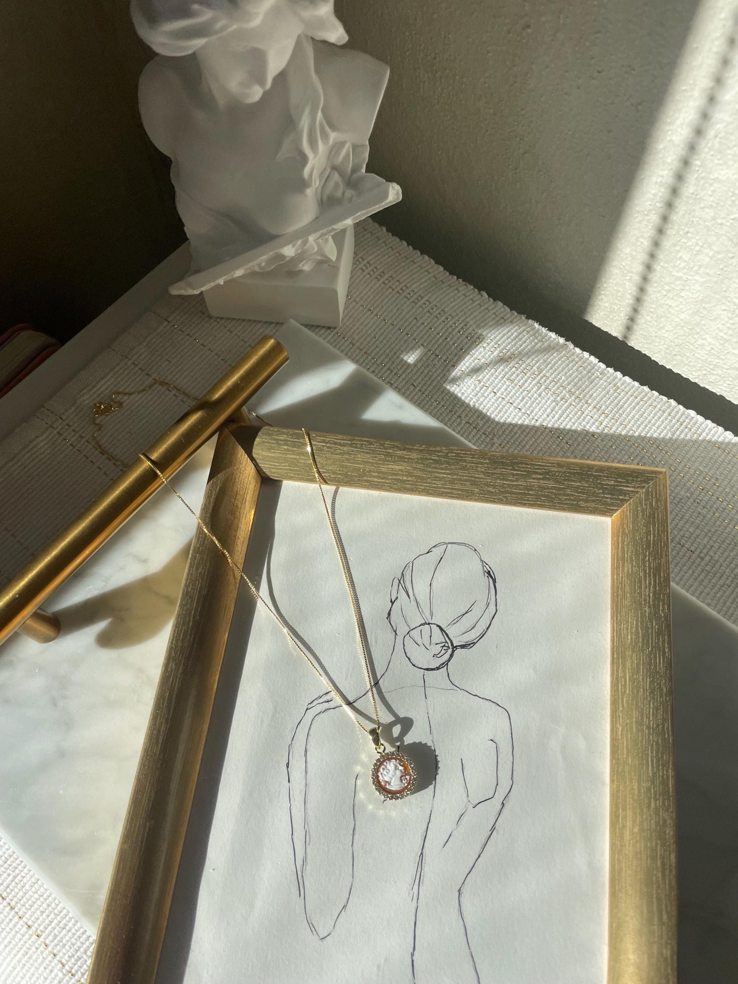 Handmade Cameo Necklace