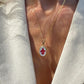 Fleur de Lis cameo necklace - red agate