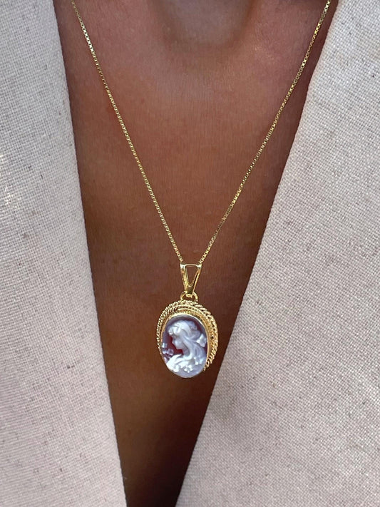 Lady cameo necklace - Josephine