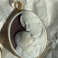 Custom Family Portrait Cameo Necklace, Handcrafted Italian Seashell Jewelry