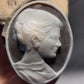 Personalized Portrait Cameo Necklace, Handmade Shell Jewelry, Made in Italy