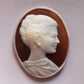 Personalized Portrait Cameo Necklace, Handmade Shell Jewelry, Made in Italy
