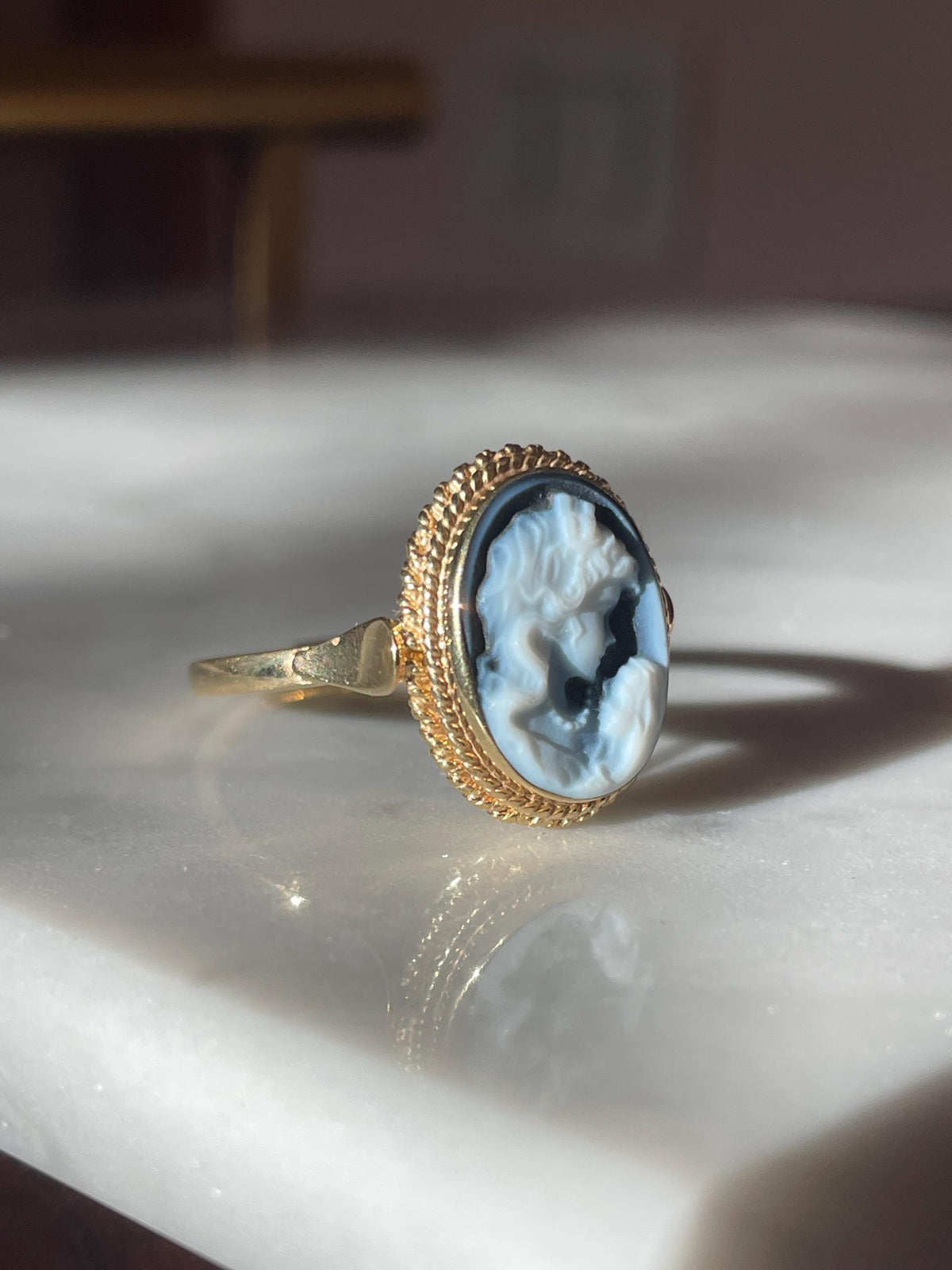 Mother & Child cameo ring