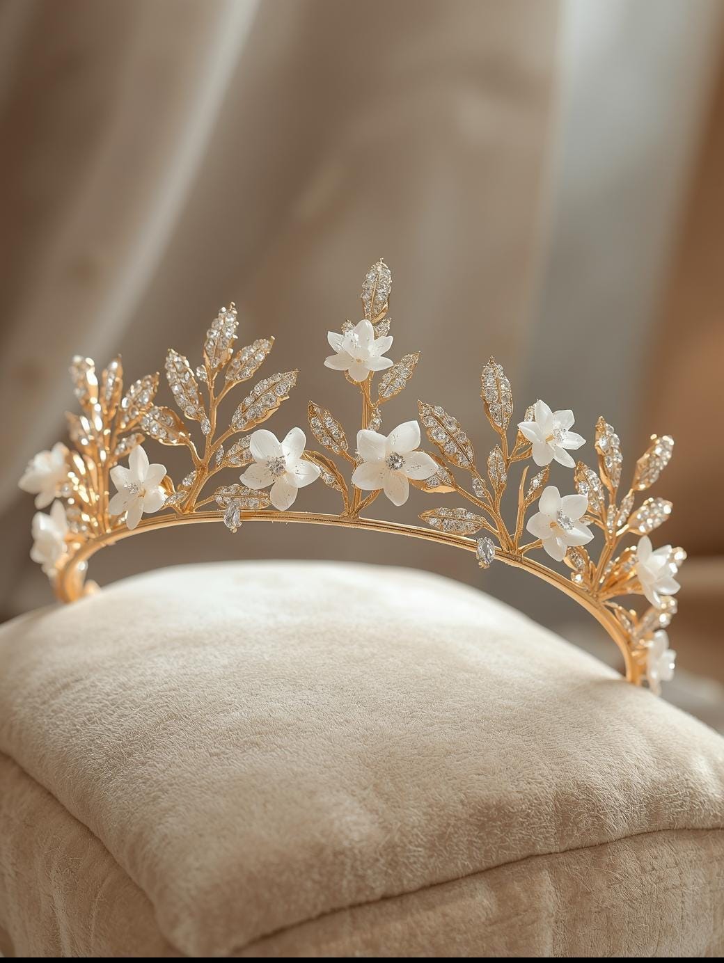 Personalised cameo Tiara