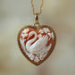 Swan cameo necklace
