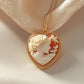 Heart Rose Cameo