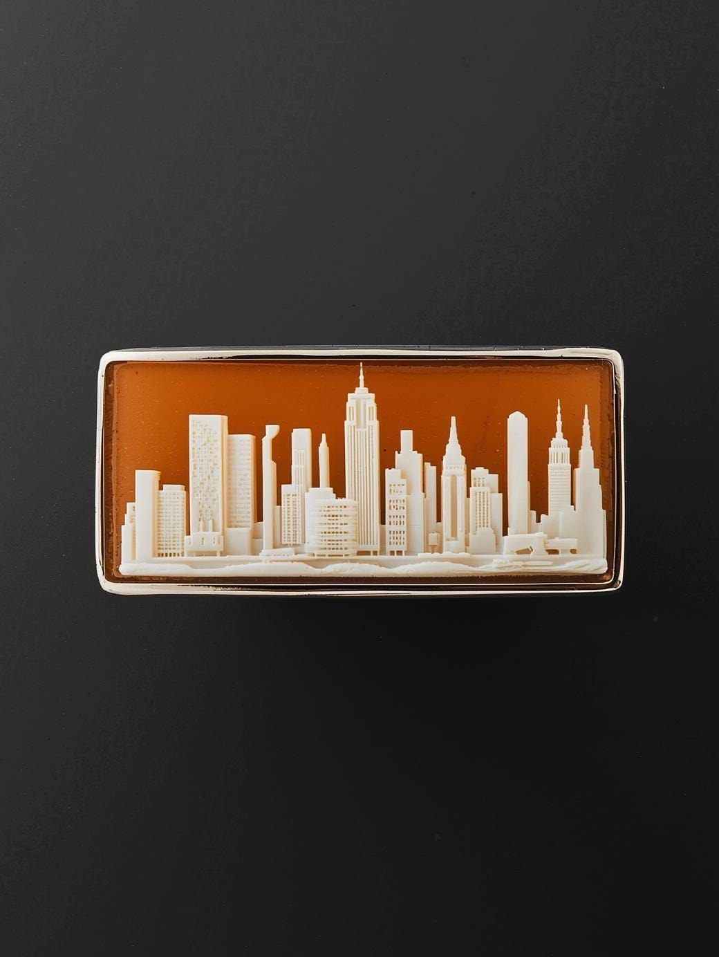 New York City Skyline Cameo Ring