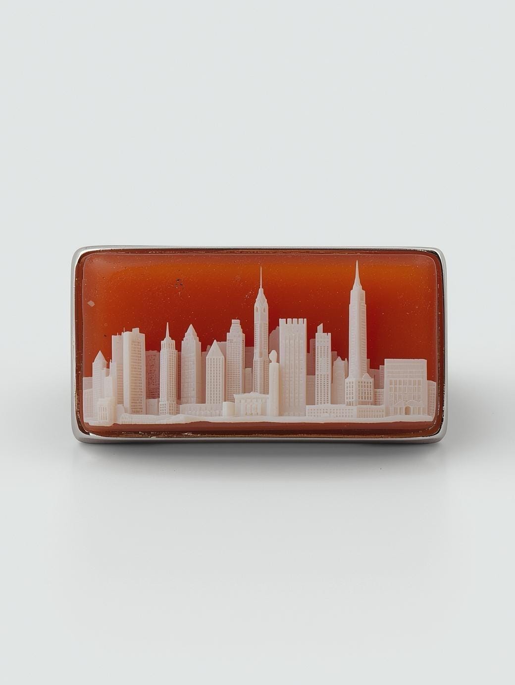 New York City cameo ring