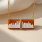 NYC Skyline Cameo necklace