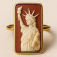 Statue of Liberty Cameo Ring