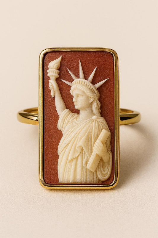 Statue of Liberty Cameo Ring