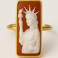 Statue of Liberty Cameo Ring