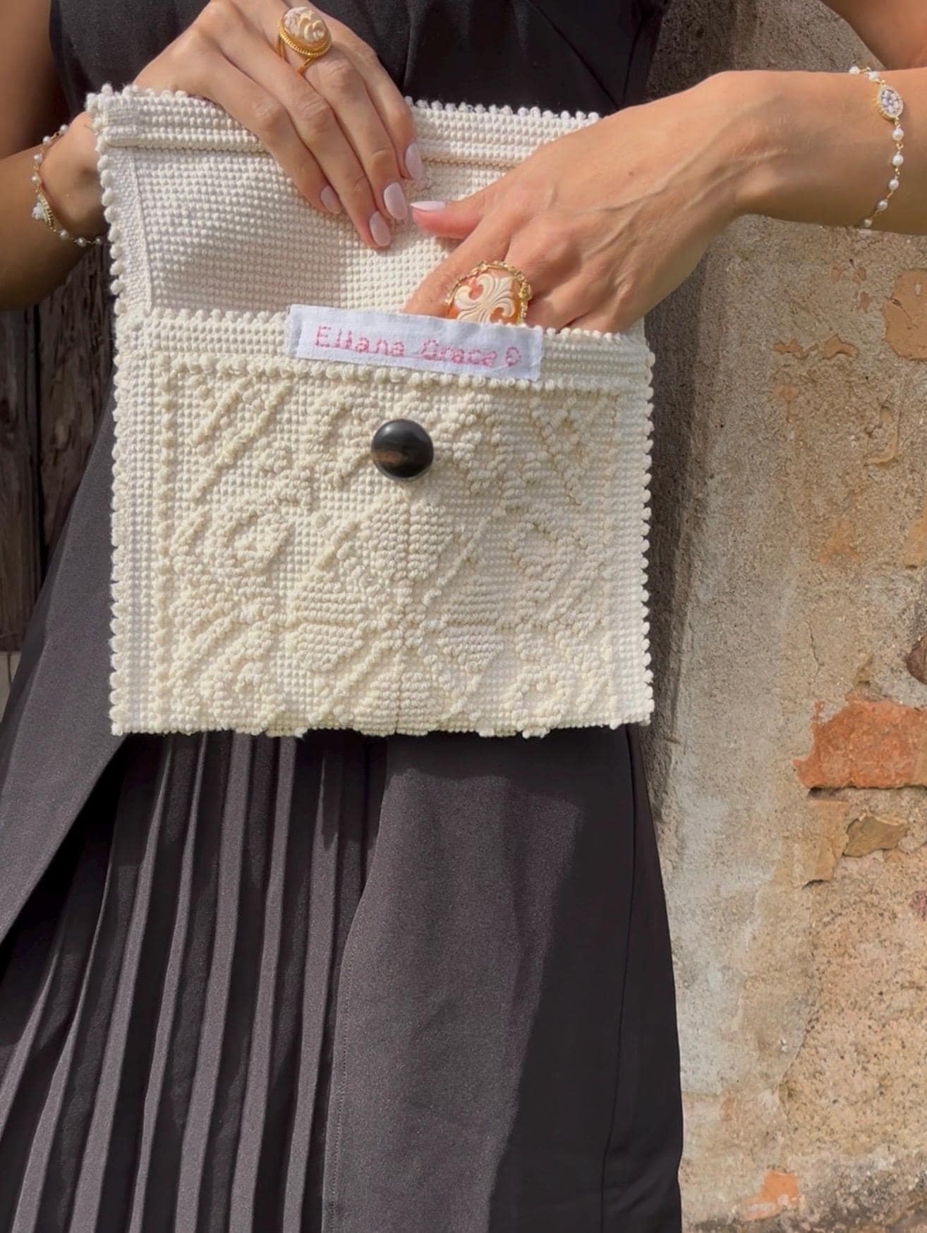 Embroidered Makeup Bag