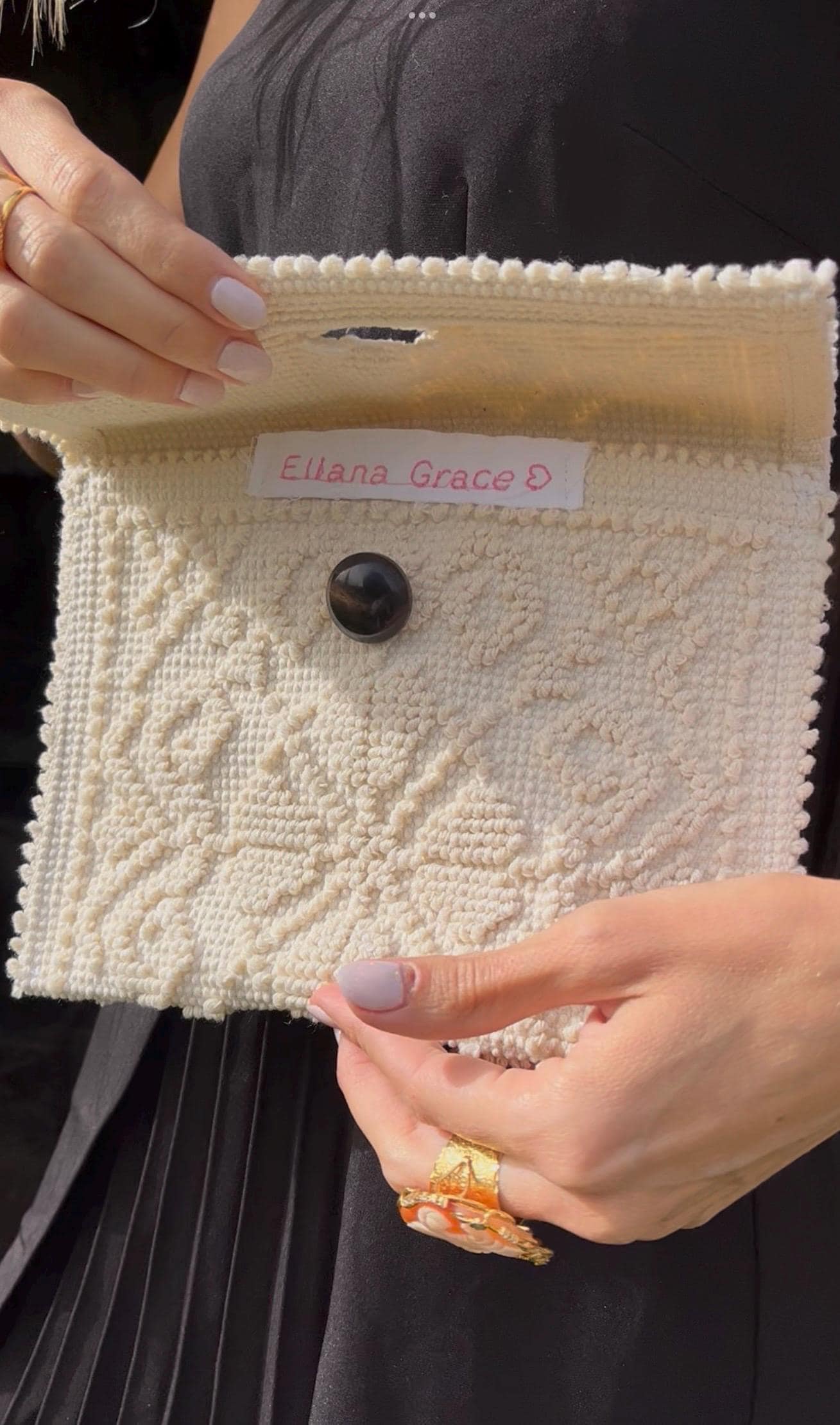 Embroidered Makeup Bag