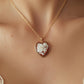 Heart cameo necklace