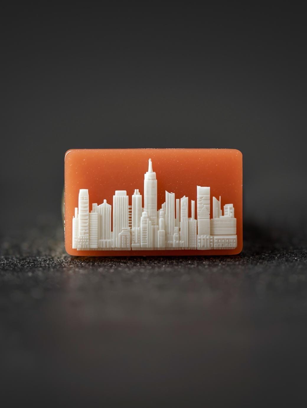 New York City cameo ring