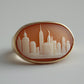 New York City cameo ring