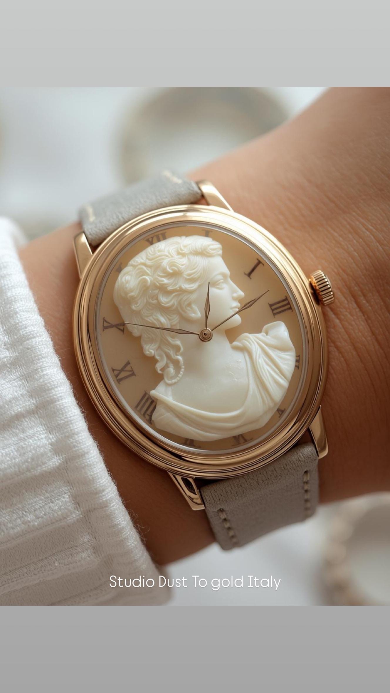Womans Cameo Wristwatch