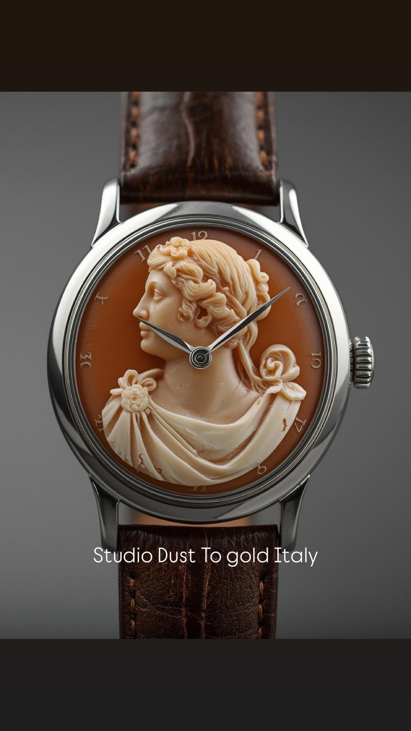 Womans Cameo Wristwatch