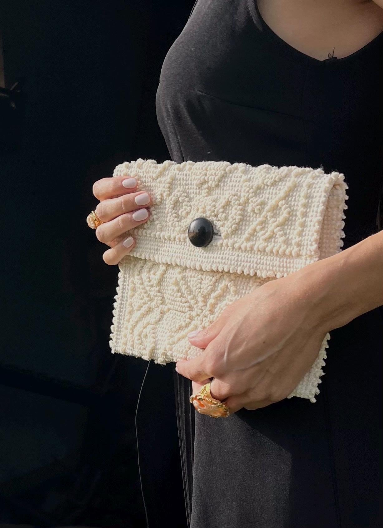 Tweed Makeup Bag | with personalised name