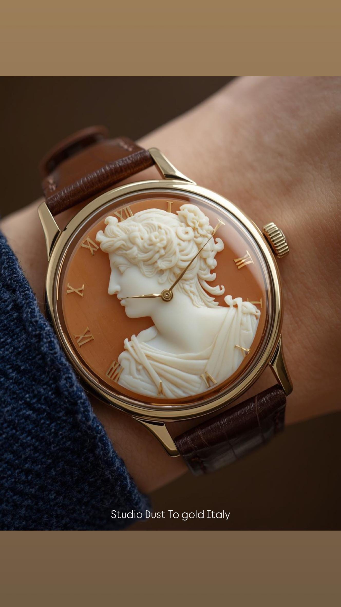 Womans Cameo Wristwatch