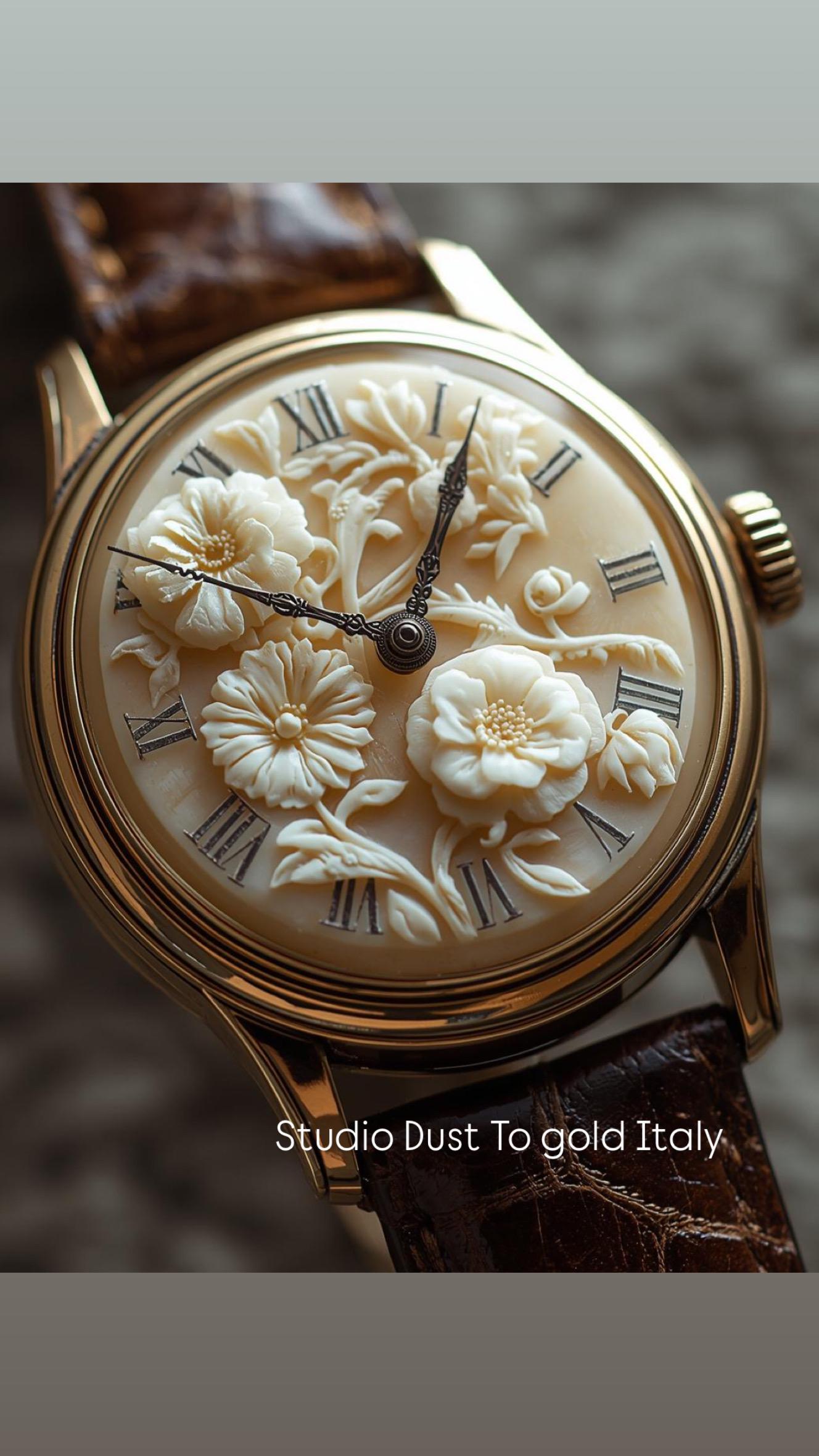Floral Cameo Watch