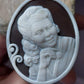 Personalized Portrait Cameo Necklace, Handmade Shell Jewelry, Made in Italy