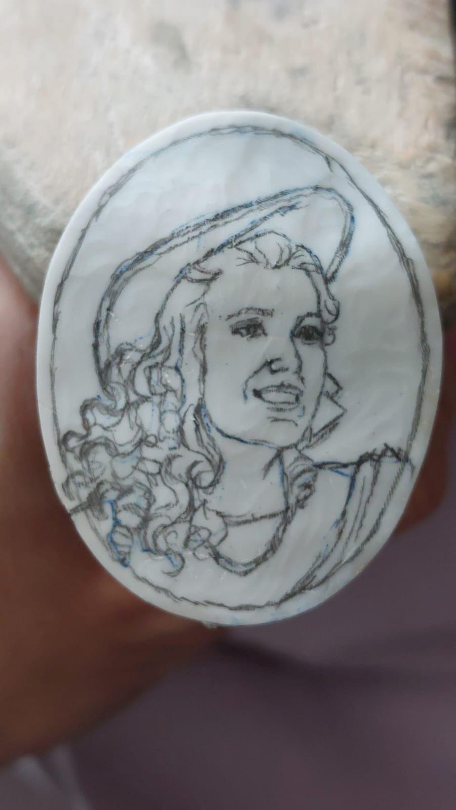 Custom Family Portrait Cameo Necklace, Handcrafted Italian Seashell Jewelry