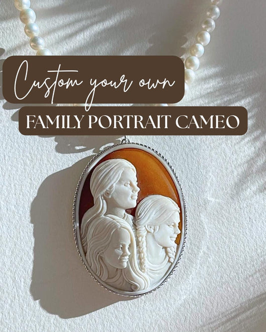 Custom Family Portrait Cameo