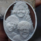 Custom Family Portrait Cameo Necklace, Handcrafted Italian Seashell Jewelry