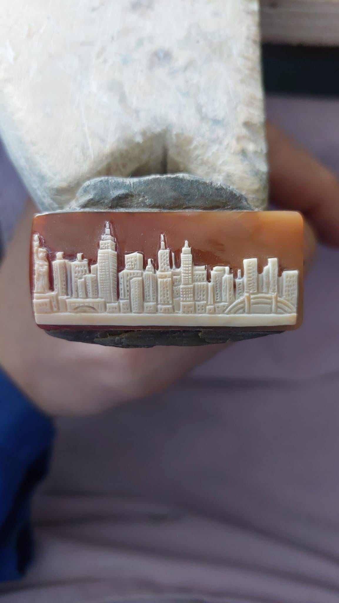 Statue of Liberty Cameo Necklace