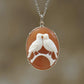 Birds Cameo Necklace