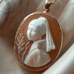 Girl With Pearl Earring Inspired Cameo